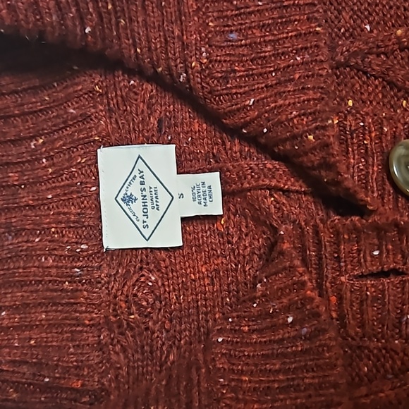 St. John's Bay - Asymmetrical Short Sleeve Poncho Pullover Sweater - S - Picture 8 of 9